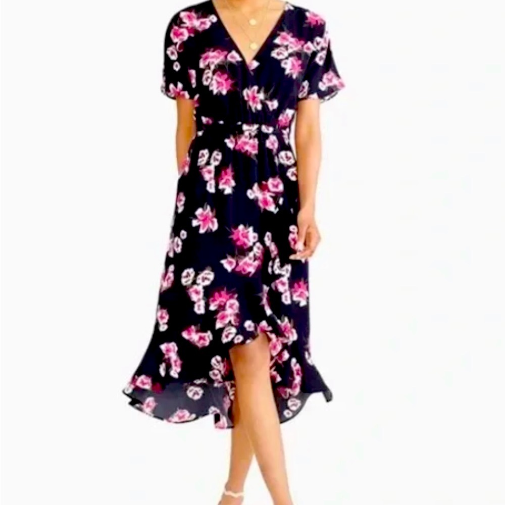 💙🩷J.Crew Floral High Low Dress🩷💙